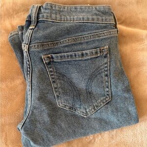 Hollister Womens Low Rise Bootcut Blue Jeans